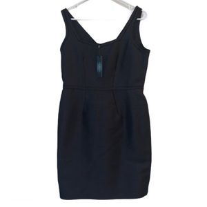 TALBOTS black cocktail dress square neck